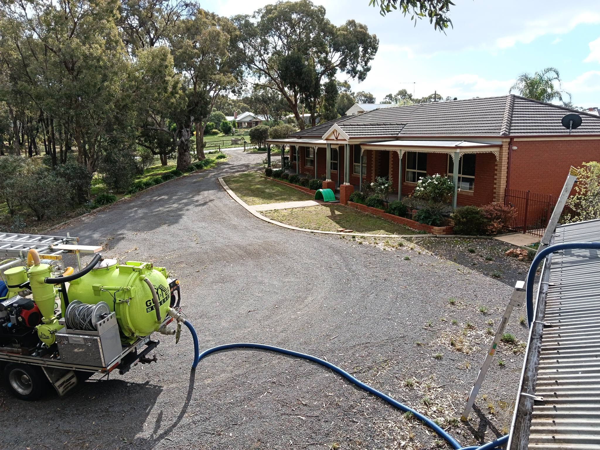Gutter and downpipe clean in Maryborough
