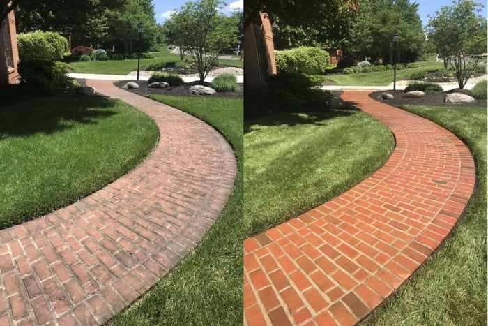Concrete cleaning and sealing on a Bendigo driveway by Gutter Muncher